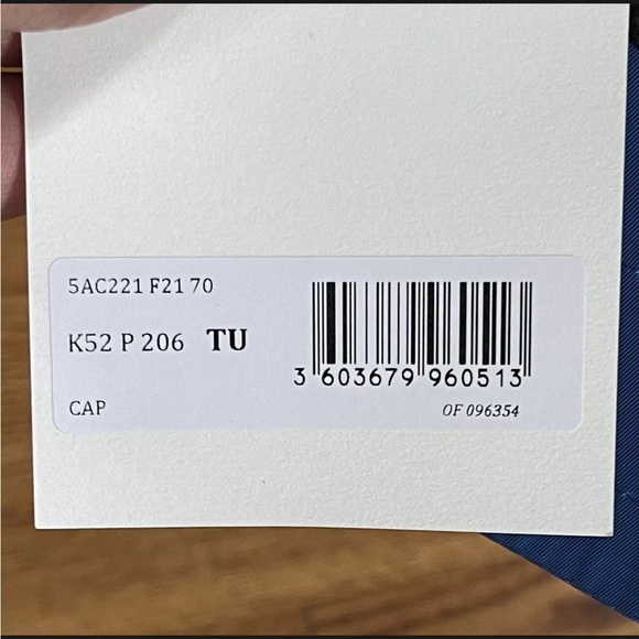 KENZO Cross Logo Print Baseball Cap Blue 5AC221 F21 70 NWT - Picture 8 of 10